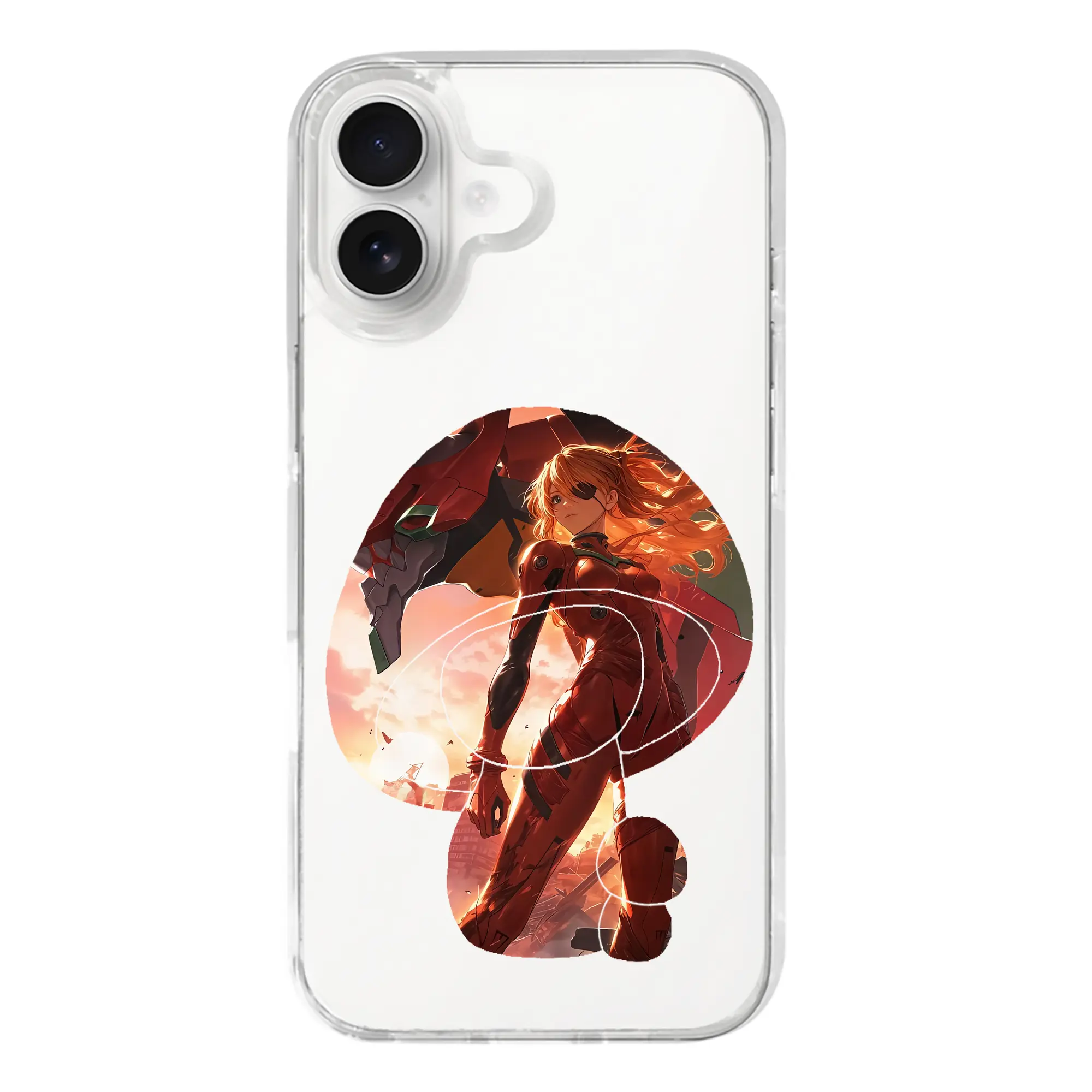 エヴァンゲリオン グッズ,アスカ·ラングレー - iPhone 17シリーズ 透明スマホケース – 薄型・耐衝撃・精密フィット保護カバー